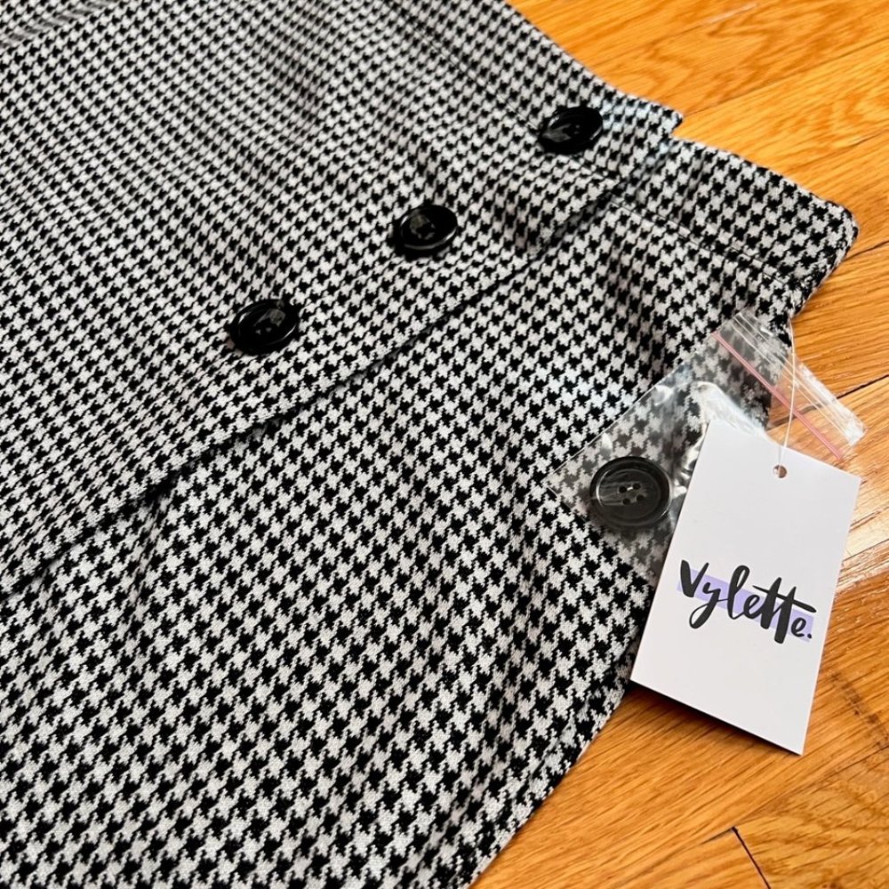 A-Line Houndstooth Mini Skirt (NWT)
